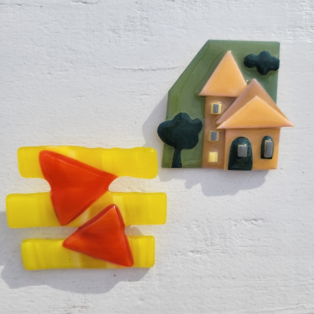 Lucinda Pins Unique Artisan Brooches ~ Handcrafted ~ Eclectic ~ House Pin